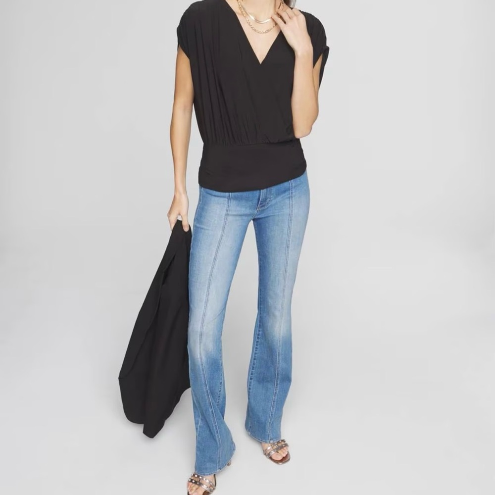 Matte Jersey Banded Bottom Top
